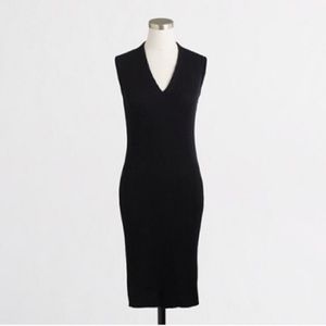 NWT J Crew black sweater tank dress